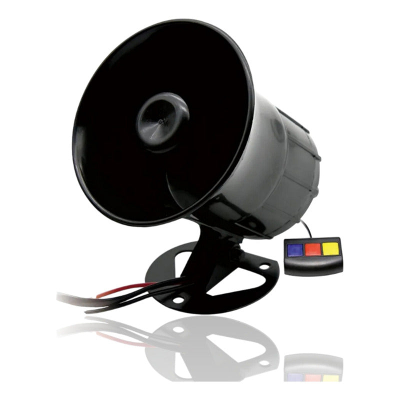 Bocina Sirena Policial Pato 3 Tonos Auto Moto 12v Universal