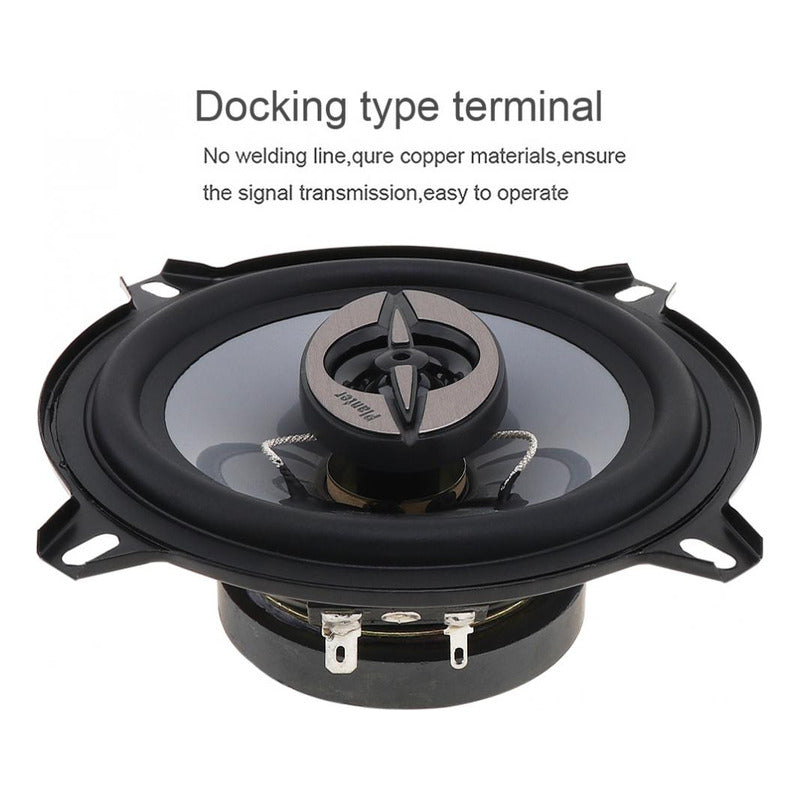 X2 Parlante 6 Pulgadas 16cm Redondo Coaxial 400w 3vias Auto