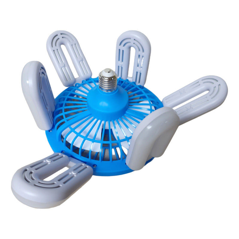 Ventilador De Techo + Ampolleta 6 Aspas E27 + Control Remoto