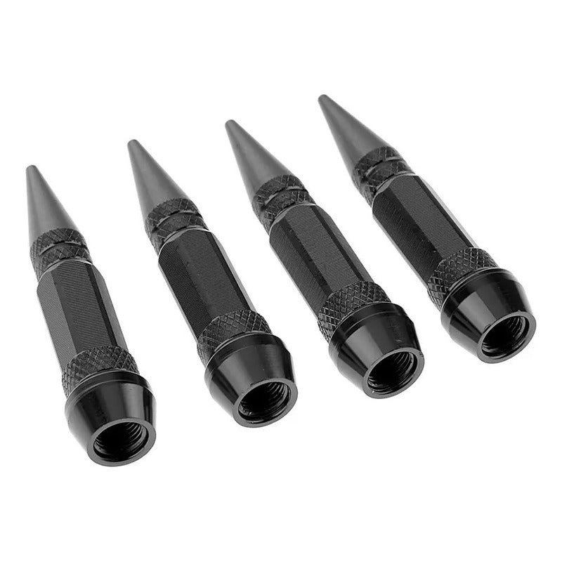 Set Tapa Válvula Punta Auto Moto Bicicleta 4 Pcs /r&c