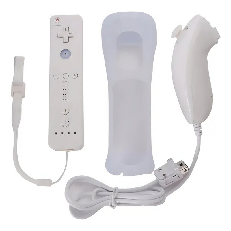 Joystick Compatible Con N-wii Wiimote + Nunchuk + Funda Wii