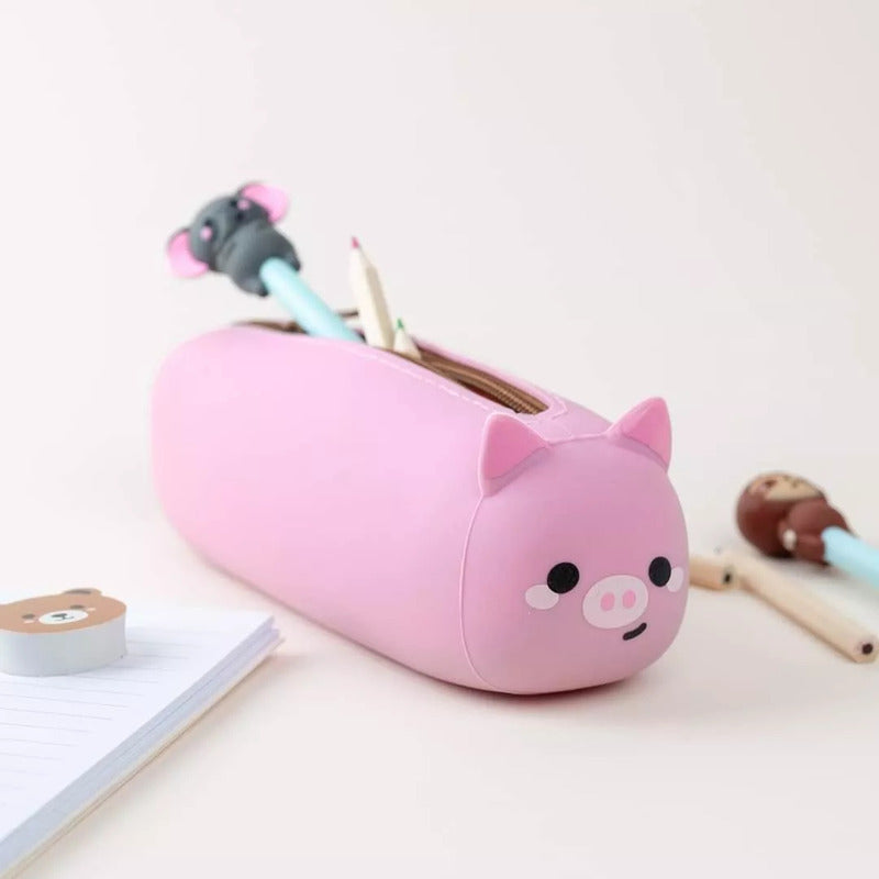 Cartuchera Estuche De Lapices Escolar De Silicona Kawaii /ry