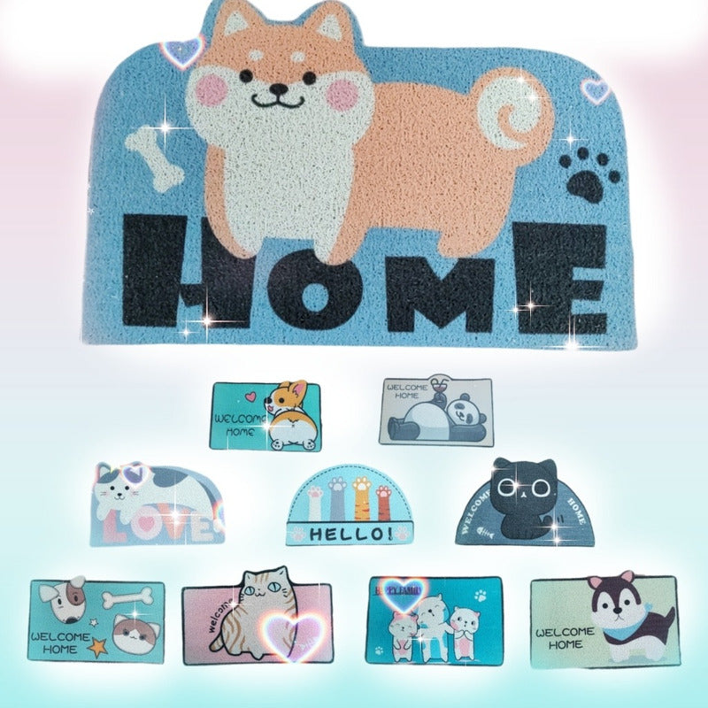Limpiapiés Alfombra: Bienvenida Mascota Cocina Baño Decora