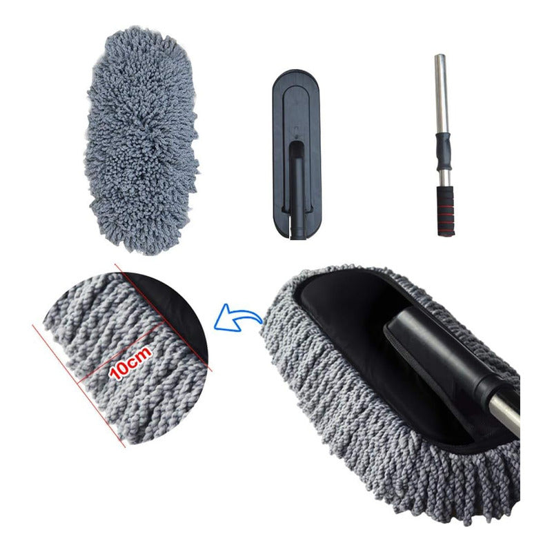 Plumero De Microfibra Para Lavado Limpieza D Auto Extendibl