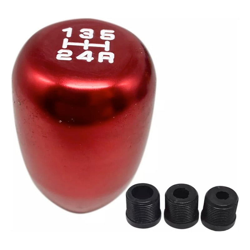 Pomo Manilla Palanca Cambios Metálico 5ta Tuning Universal