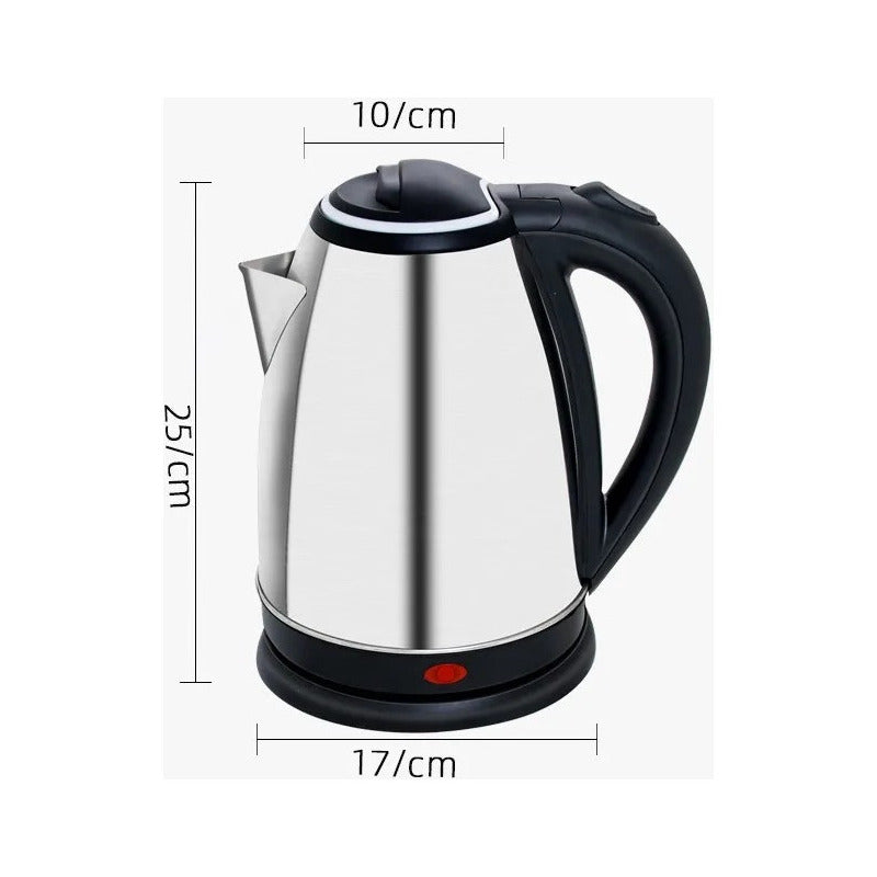 Hervidor Eléctrico Cromado De Acero Inoxidable 2l 1500w /ryc