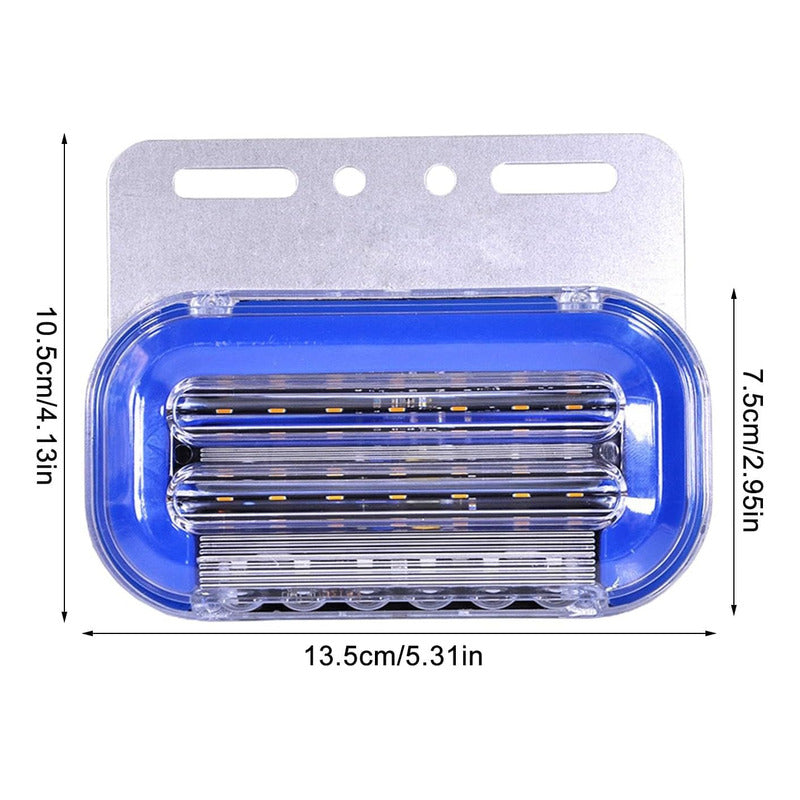 X10 Luz Led De Trocha Bicolor Luz Lateral Secuencial 24v Big
