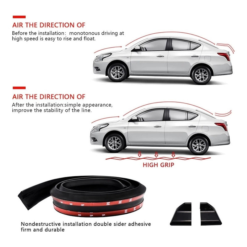 Aleron Lip Spoiler Maleta Maletero Universal Auto/r&c
