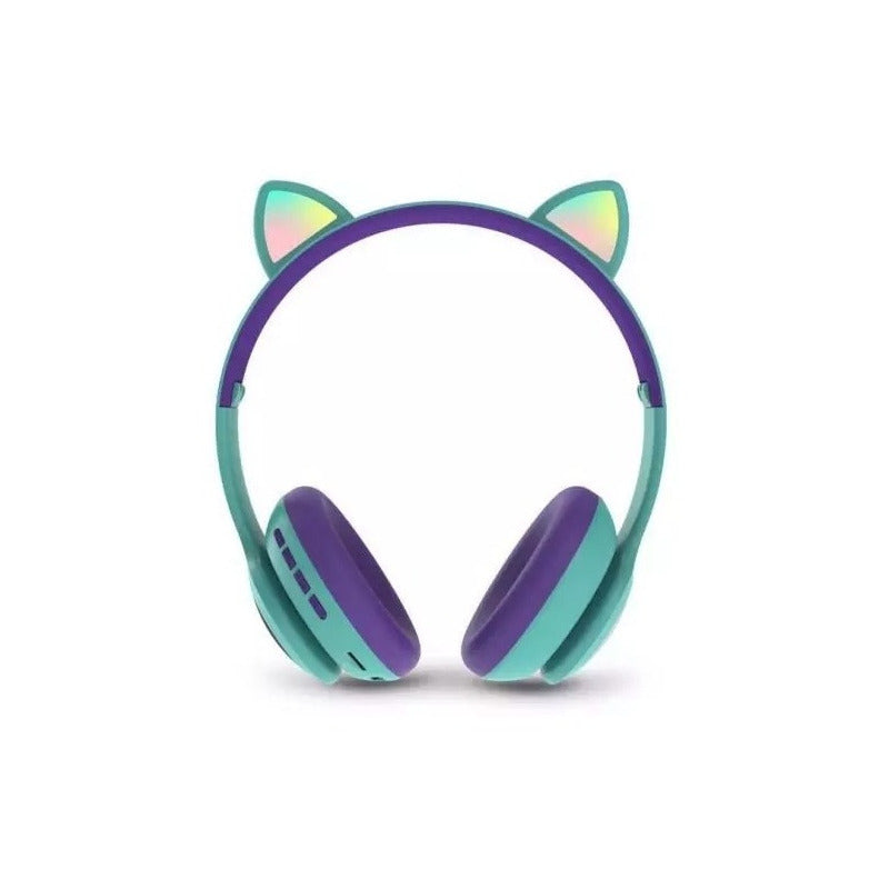 Audífono Bluetooth Con Orejas De Gato Luces Inalámbrico/ryc