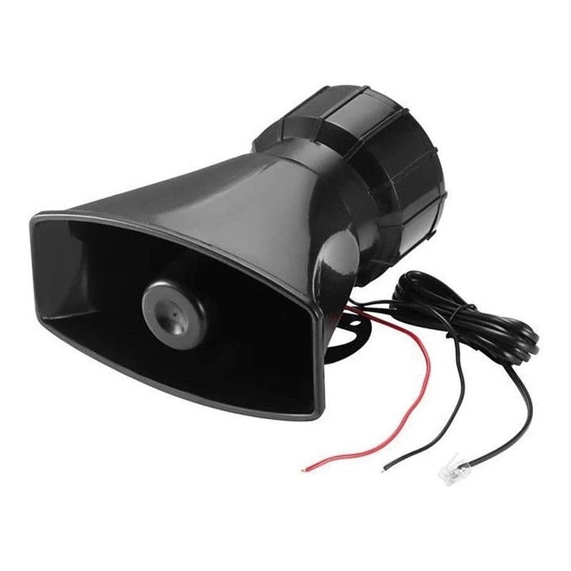 Bocina Policial Sirena Carabinero 7 Tonos Megafono 100w 12v