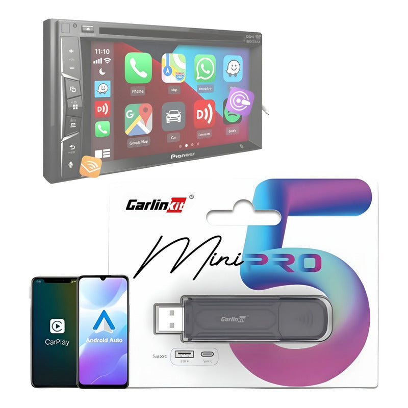 Carlinkit Mini Adaptador Inalámbrico Androidauto Carplay /r&