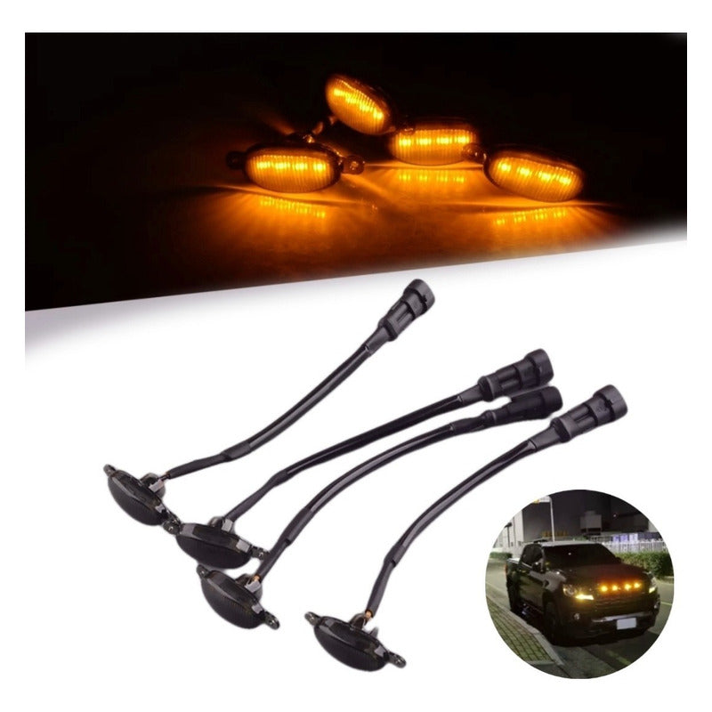 X4 Luz Led Estilo Raptor Ahumada Parachoque Parrilla Rejilla
