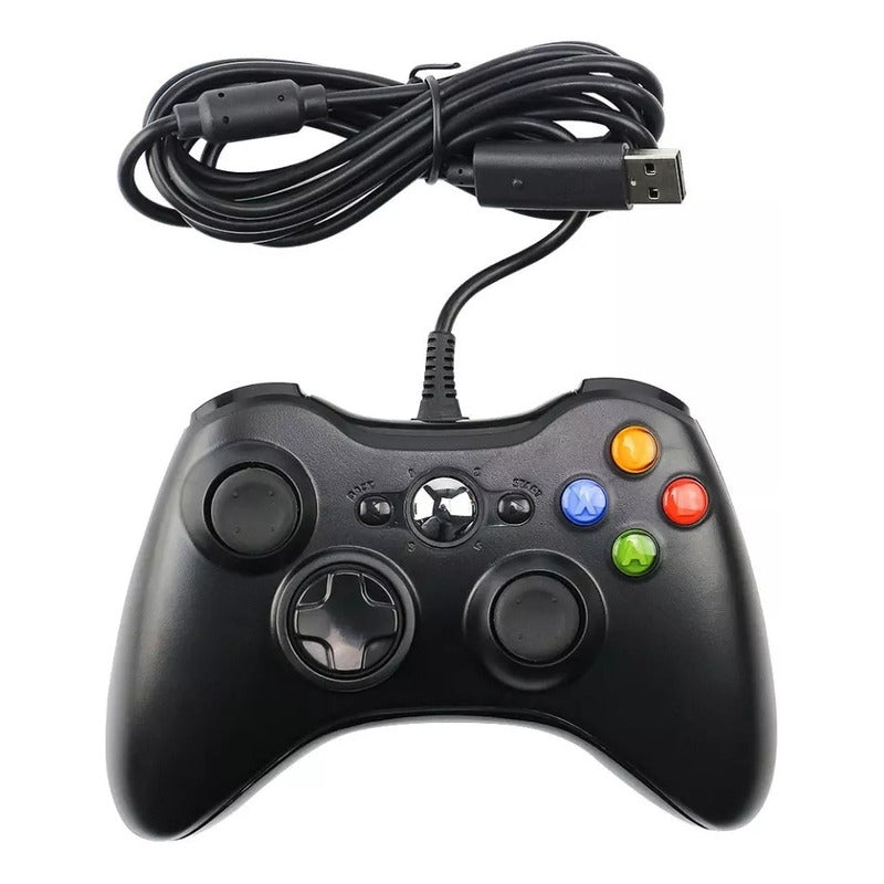 Joystick Control Mando Con Cable Compatible Pc Consola 360