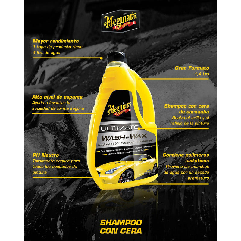 Shampoo Para Autos Meguiars Ultimate Wash & Wax 1.4l
