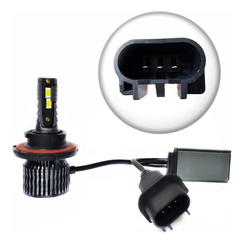 Ampolleta R15 Turbo Led 28000lm Luz Potent 8/48v H4/h13/9004