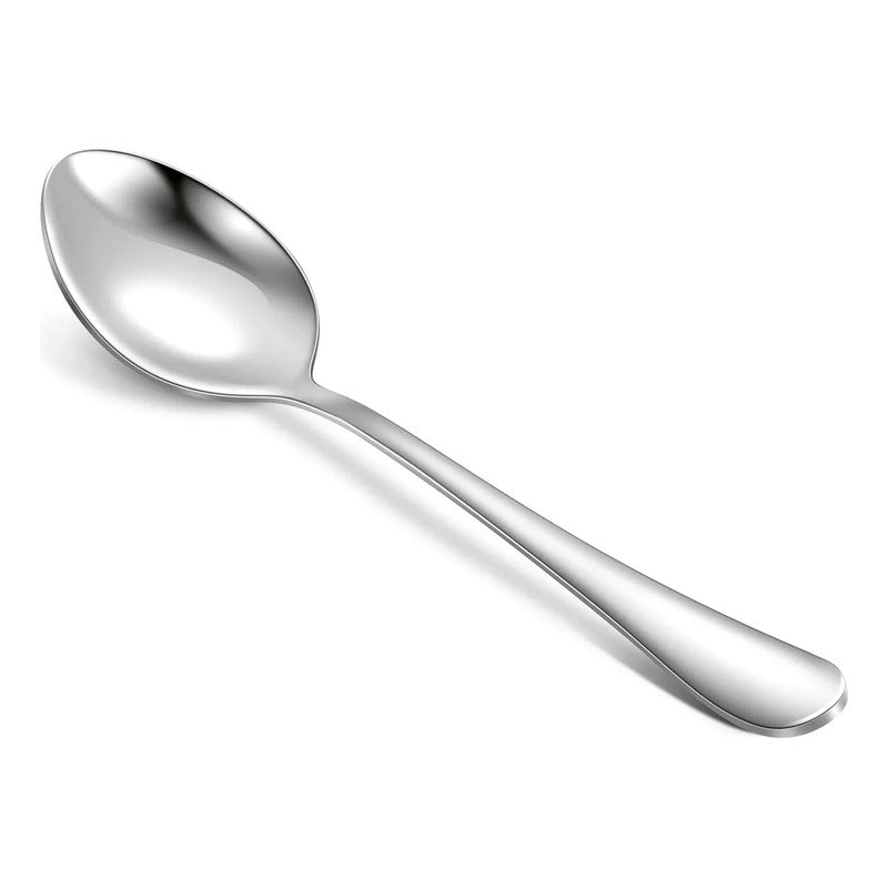 X6 Cuchara De Café Té Postre Acero Inoxidable Elegante 12.5c