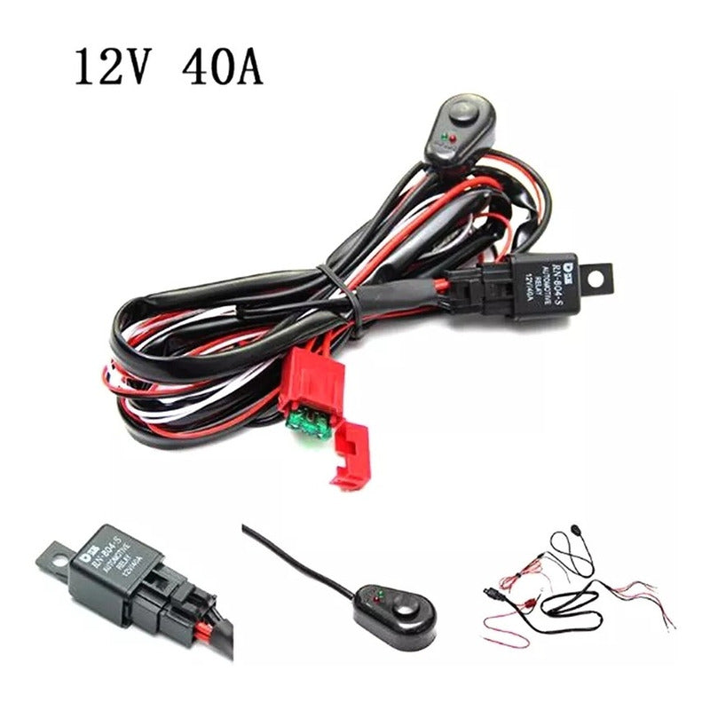 Kit Cableado Instalación Neblineros + Switch Y Relay Ramal