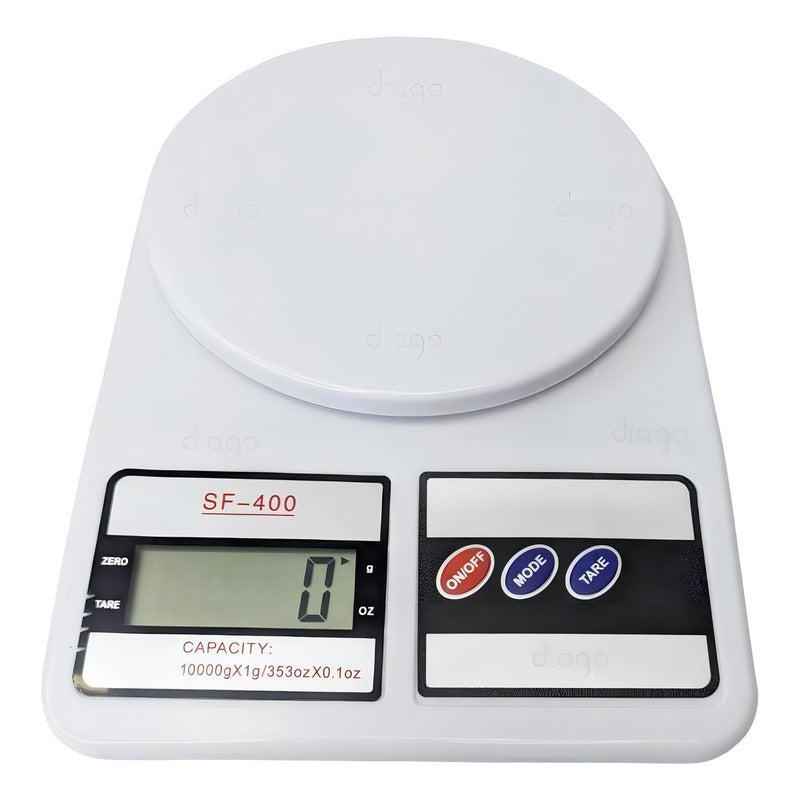 Balanza De Cocina Digital Genérica Sf-400 Blanca Blanco