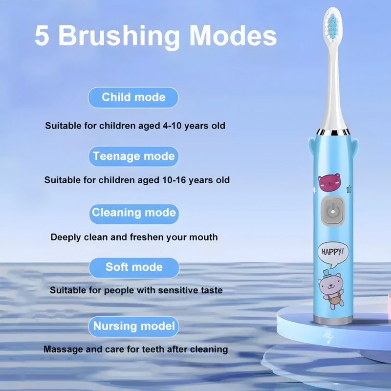 Cepillo De Dientes Para Niños Eléctrico Recargable Repuesto