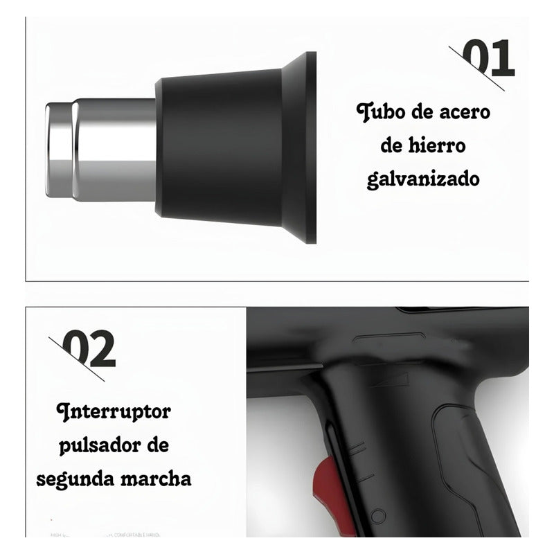 Pistola De Aire Caliente 2000w Pistola D Calor Multiuso 220v