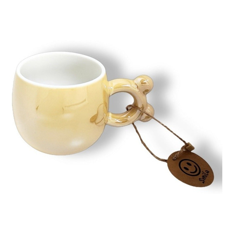Taza Efecto Espejo Con Mango Orejitas De Oso Mug Tazón/ryc