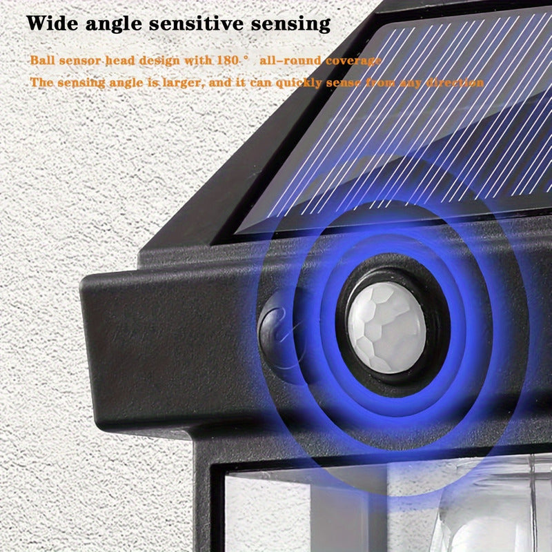 Lámpara Solar Luz Blanca Aplique D Pared 3 Ampolleta Vintage