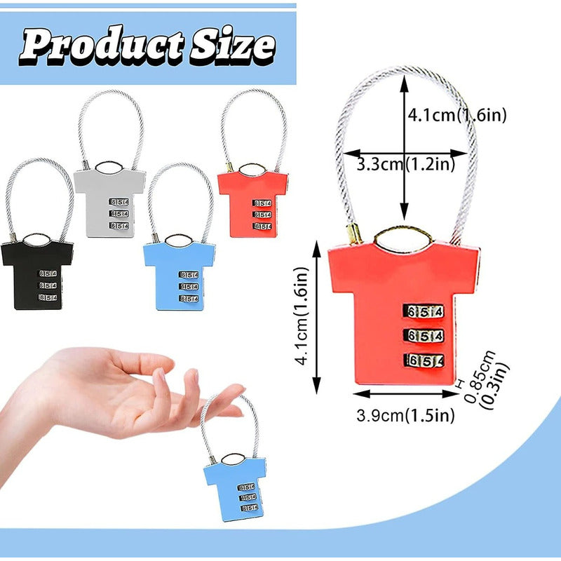 Mini Candado De Seguridad Con Contraseña Multiuso Diseño