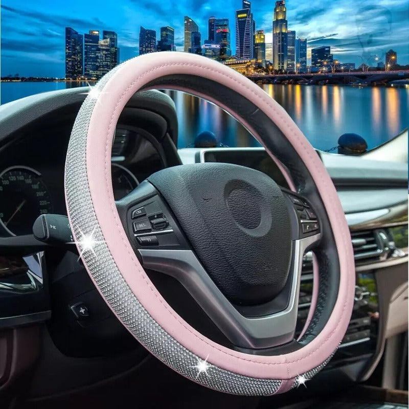 Funda Cubre Volante De Auto Antideslizante Cristal Universal