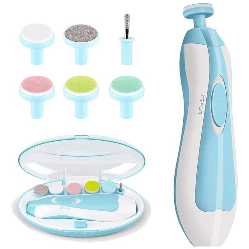 Cortador De Uñas Bebé Eléctrico Led Lima Pilas Trimmer Segur