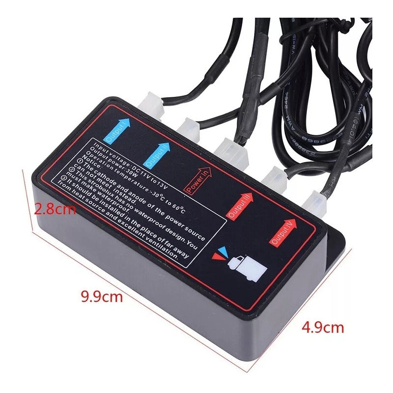 Set Baliza De Parachoque 24led Estrobo Multifunción+ Control