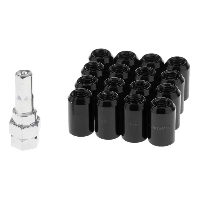 Tuercas De Seguridad Llanta M12 Antirrobo Colores 16 Pcs