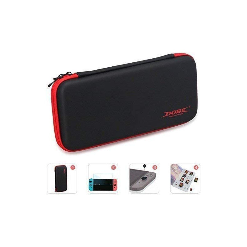 Kit Protector Nintendo Switch Bolso Lámina Grip Case Joy Con