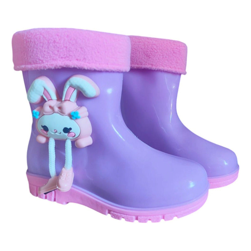 Bota De Agua Niño Niña Impermeable Lluvia Nieve 7584
