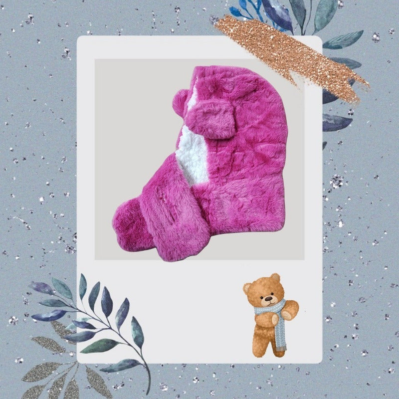 Gorro Con Bufanda Para Bebé Niño/a Diseño Invierno Calientit
