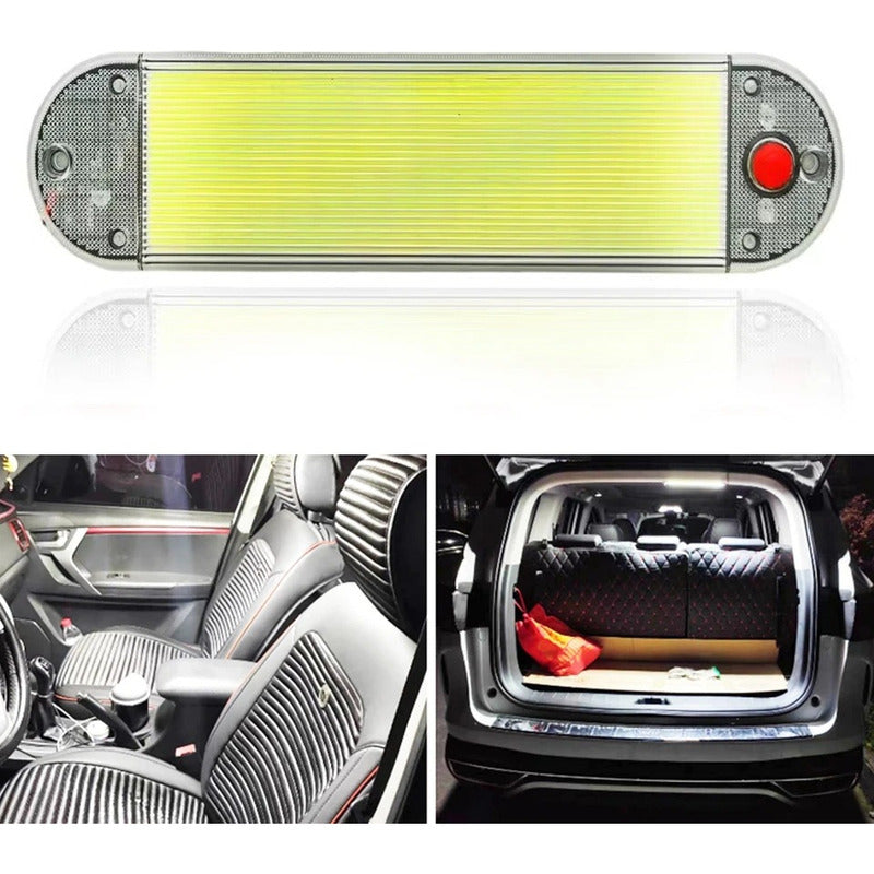 Luz De Techo Interior Led Cob Auto Universal 12-24v 142977