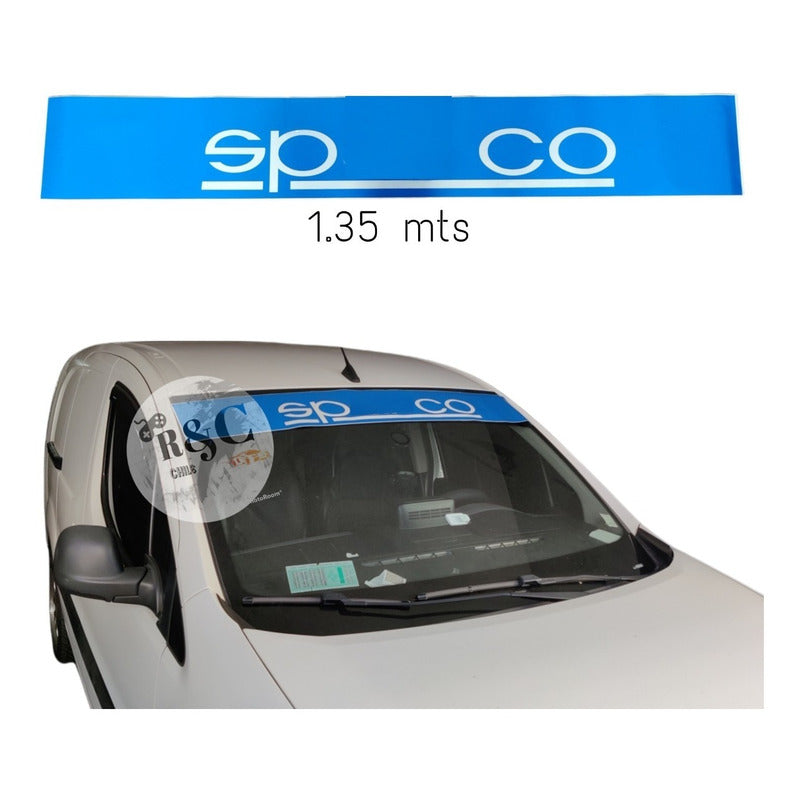 Vinilo Franja Sticker Parabrisas Spar Auto Universal /r&c