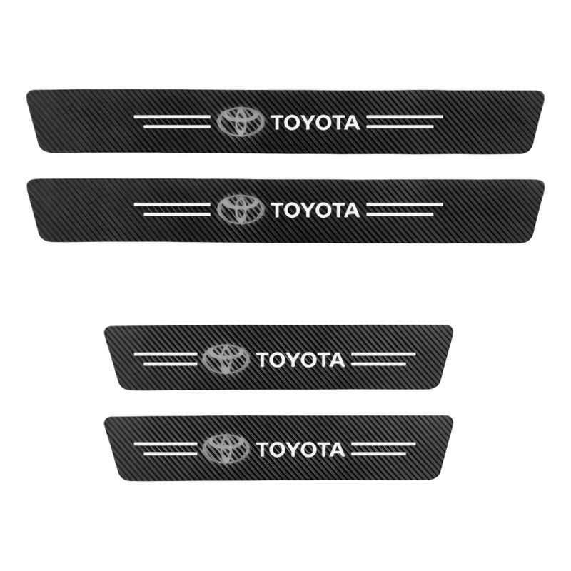 X4 Pisadera Adhesiva Sticker Cubre Zocalo Puertas Protección Fibra Toy