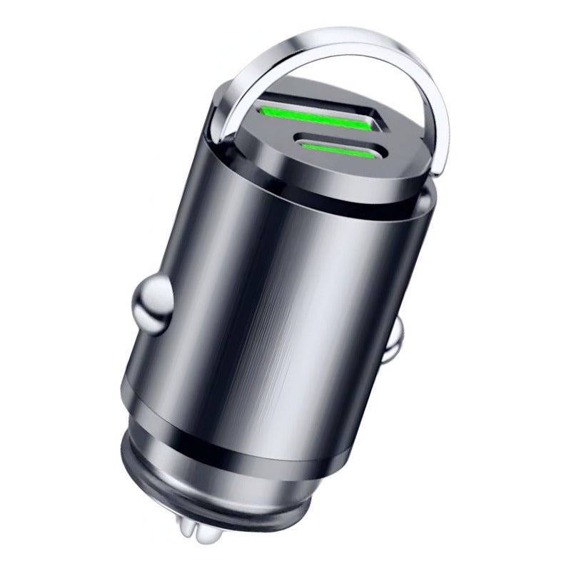 Cargador Auto Invisible Carga Rápida 100w Tipoc Y Usb 12-24v
