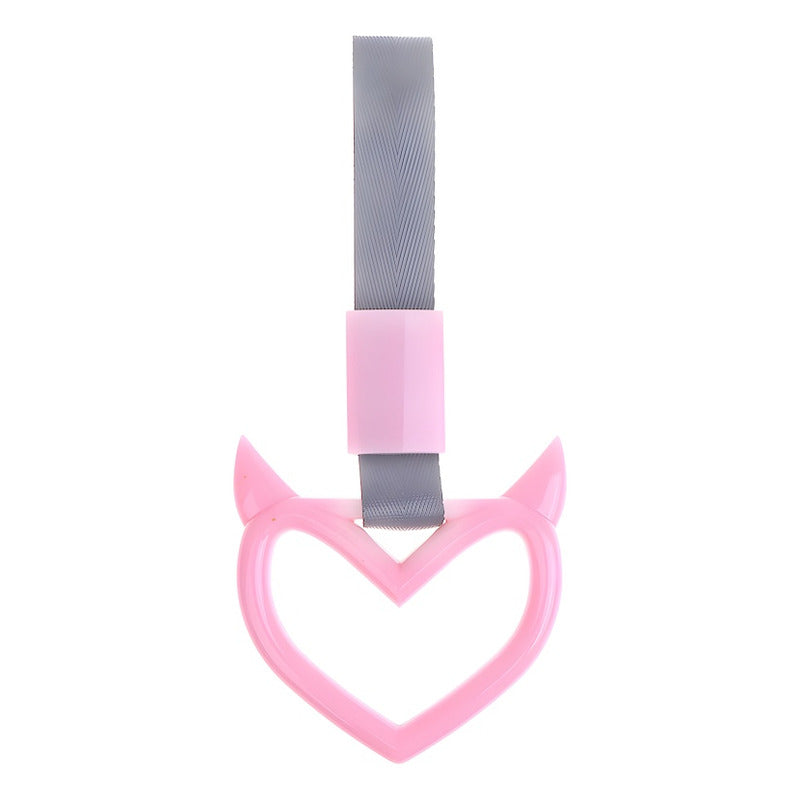 Colgante Anillo Tsurikawa Corazón Manija Correa De Mano /r&c