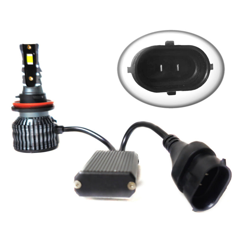 Ampolleta R15 Turbo Led 28000lm Potent 8/48v H11/h7/9005/880