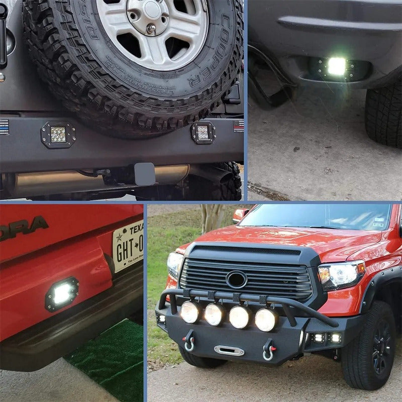 Neblinero 6 Led 18w Embutido Bivoltaje Packx2 /r&c