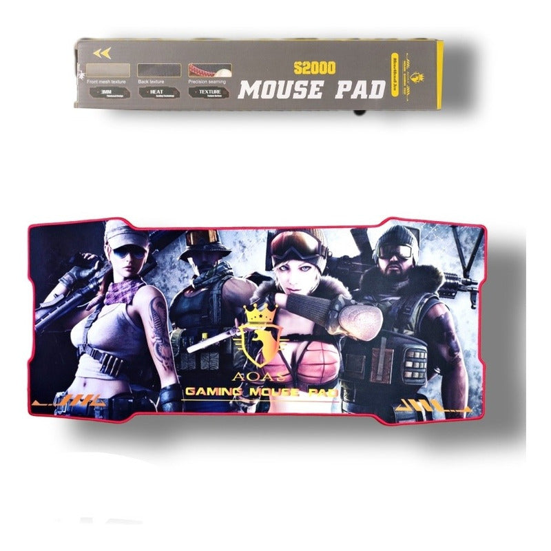 Mouse Pad Gamer Diseño Xl 90x40cm Antideslizante Cosido