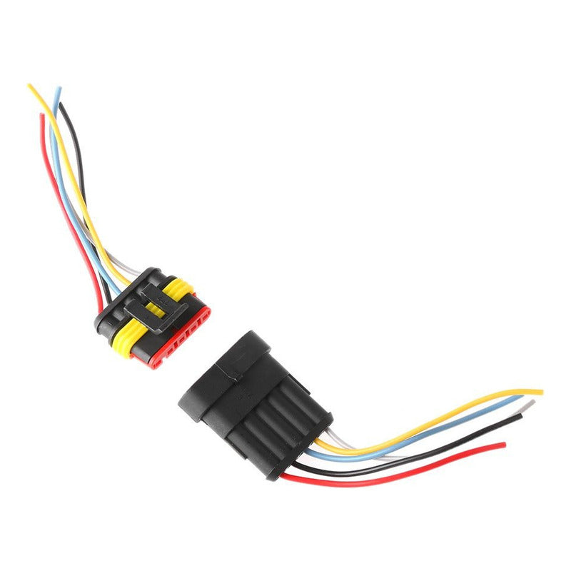 Cable Conector 5pines Macho Hembra Extensor Para Auto