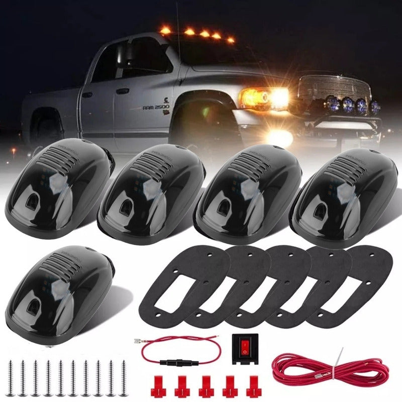 X5 Luz Led De Techo Ahumada Camioneta Suv + Interruptor 12v