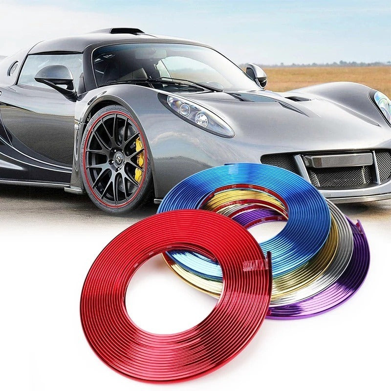 Moldura Para Llantas Decorativa Y Protectora Auto Tuning Ryc