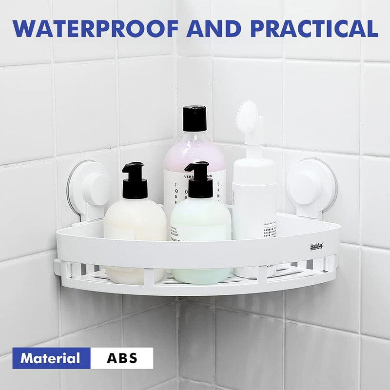 Organizador De Baño Esquinero Colgante Sopapa Bathlux Color Blanco