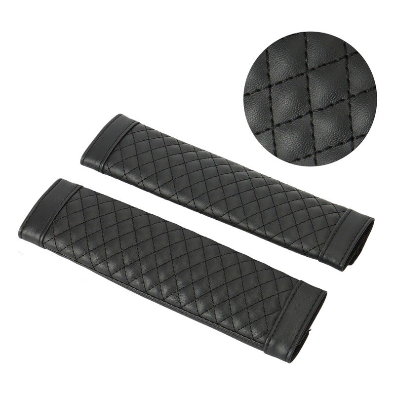 X2 Almohadilla Eco Cuero Cubre Cinturón De Seguridad Auto