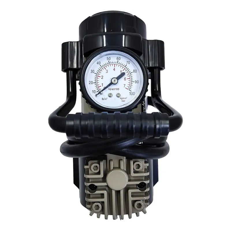 Compresor De Aire B-equip 12v 1 Pistón 100psi Con Linterna Gris Oscuro