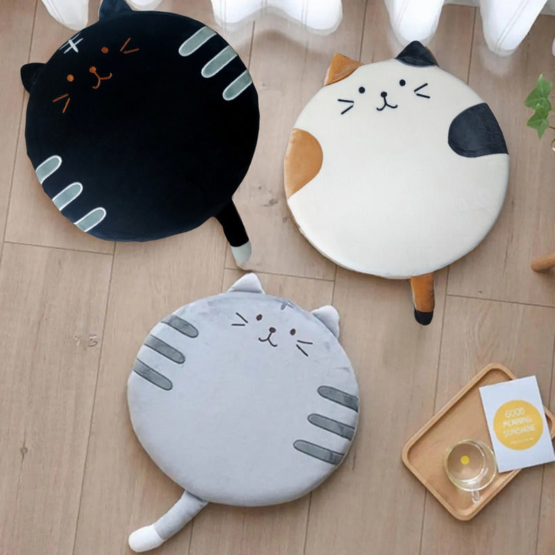 Cojín Para Silla Con Memoryfoam Diseño Gato Cat Cómodo Kawai
