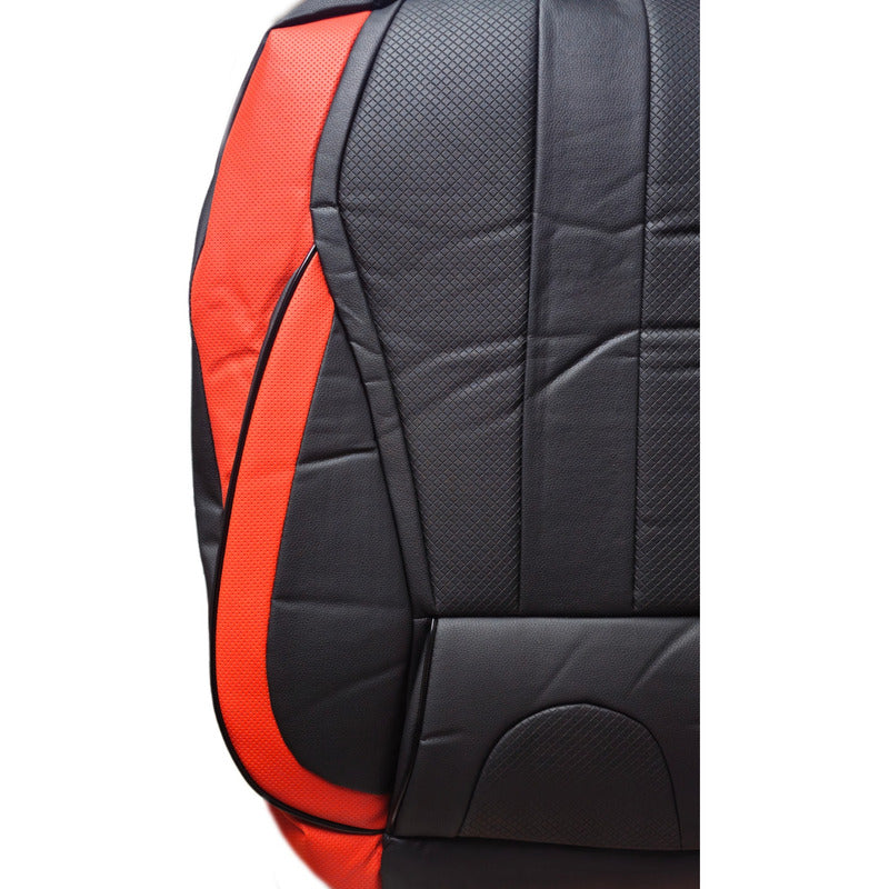 Set 11pcs Funda Cubre Asiento 100% Ecocuero Cn Bolsillo 2304